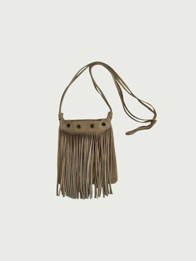 Suede Fringe Crossbody Bag